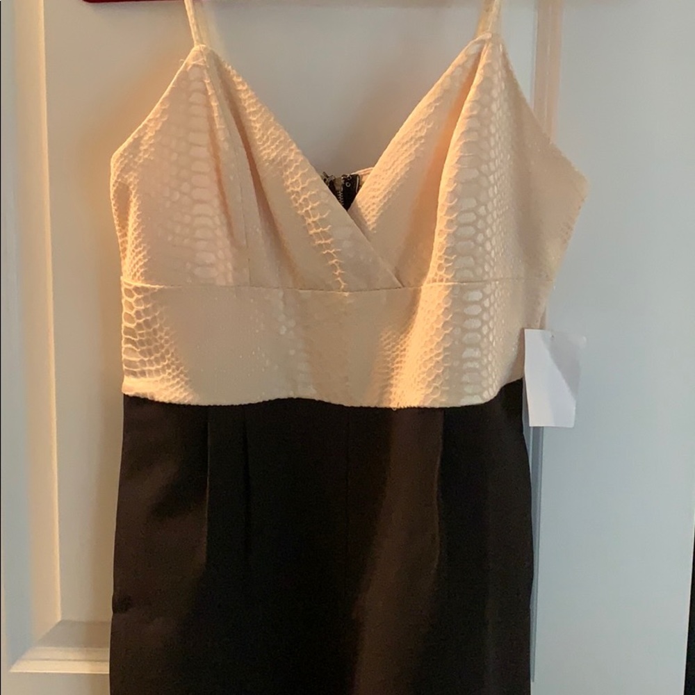 Soieblu Cream and Black jumpsuit